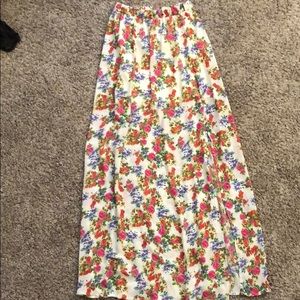 Floral maxi skirt